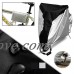 NOTTODAY Silver black cover 190T nylon waterproof bicycle/bicycle cover. Size: L - B07GBQQ7MK